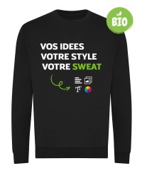 Sweatshirt bio à personnaliser - Imprimé en France - PrintMyDeco