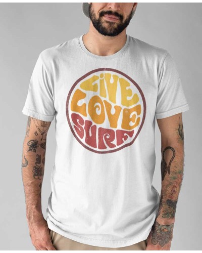 T-shirt Homme Live Love Surf