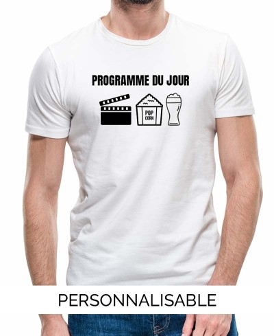 T-shirt Homme Mon Programme du Jour à personnaliser - Pilou et Lilou