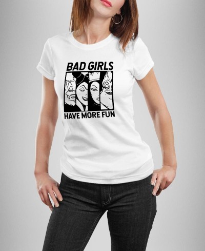 T-shirt Bad Girls Have more Fun- Pilou et Lilou