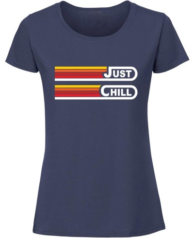 T-shirt Femme Vintage Just Chill - Pilou et Lilou