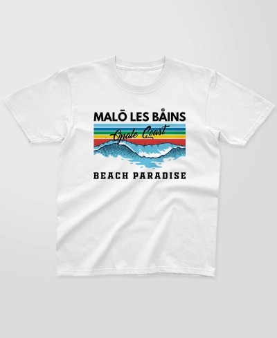 Tshirt enfant malo beach opale coast