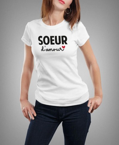 T-shirt femme Soeur d'amour