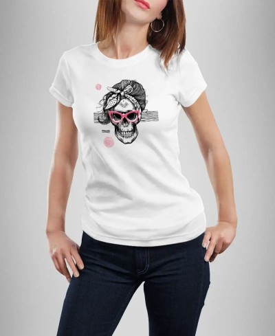 Tshirt femme Lady skull
