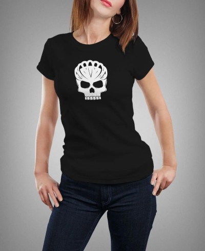 T-shirt femme Bike skull