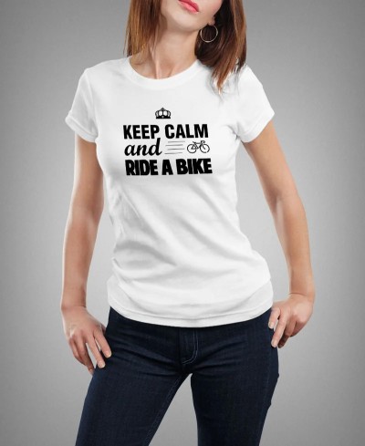 T-shirt femme Keep calm ride