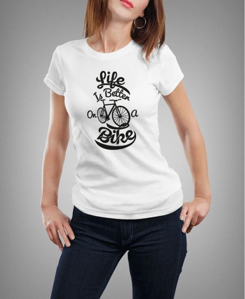 T-shirt Femme - Life Is Better Bike