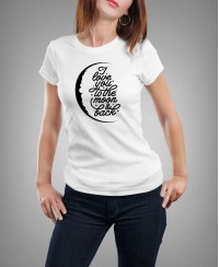 T-shirt femme love you to the moon and back
