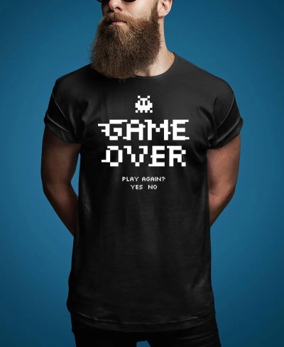 T-shirt homme game over