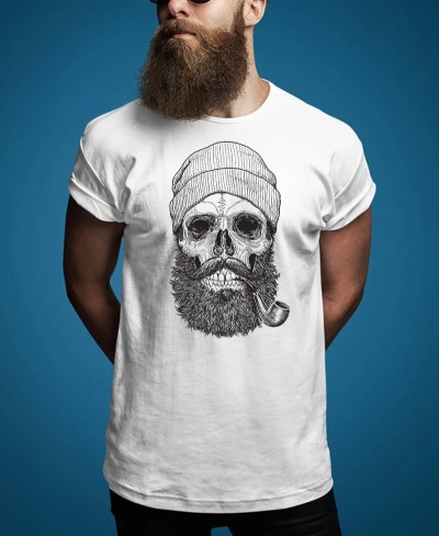 T-shirt captain skull collection skull pilou et lilou