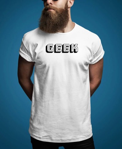 T-shirt geek typo