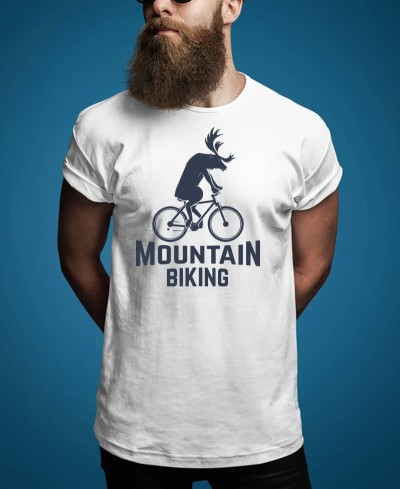 T-shirt Mountain biking collection vélo addict