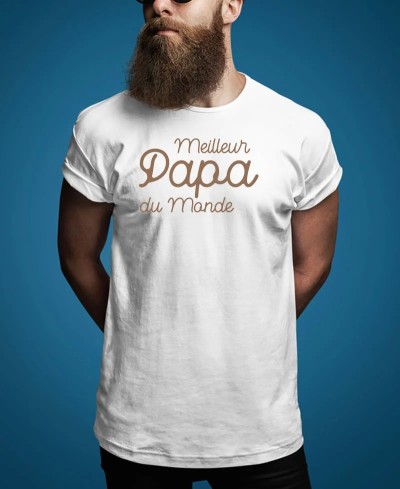 T-shirt Meilleur papa du monde collection famille