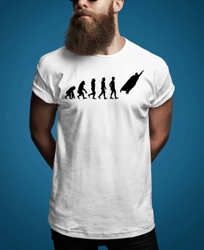 T-shirt Evolution Super Héros