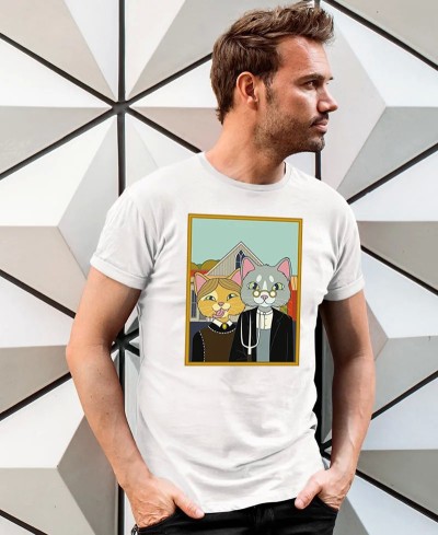 T-shirt farm cat