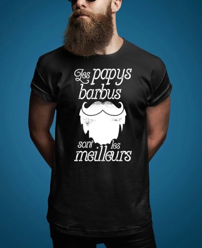 T-shirt Les papys barbus sont les meilleurs