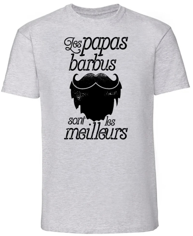 T-shirt Les papas barbus sont les meilleurs