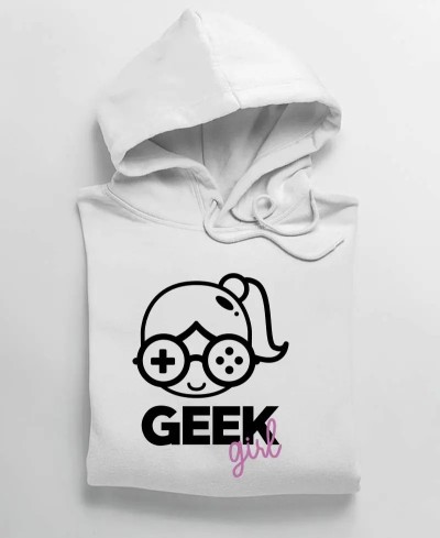 Sweat à capuche Geek girl