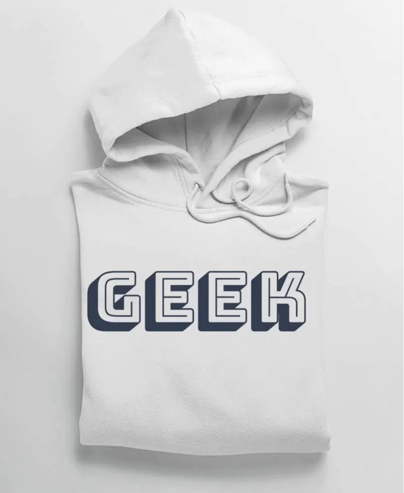 Hoodie - Geek font