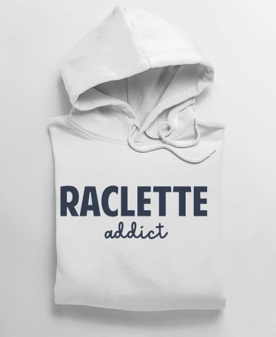 Sweat à capuche Raclette addict