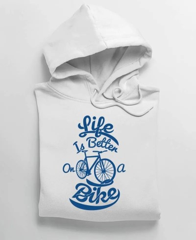 Hoodie - Life Is Better On Bike