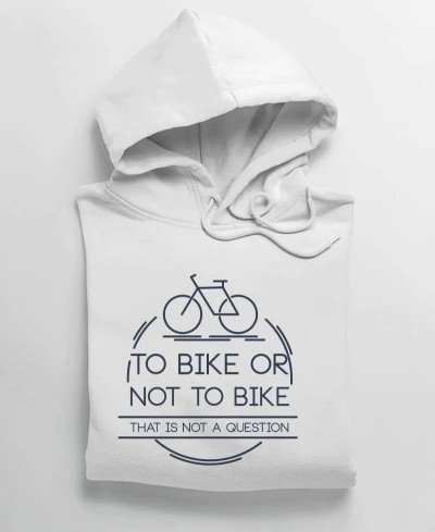 Sweat à capuche to bike or not to bike