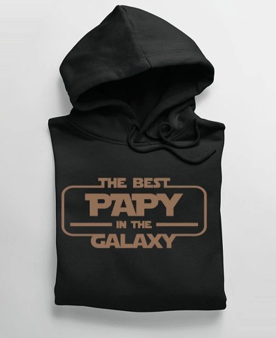 Sweat à capuche Hoodie the best papy in the galaxy