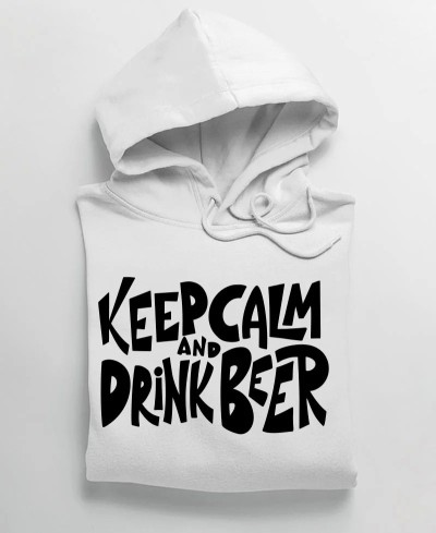 Sweat à capuche Hoodie keep calm and drink beer