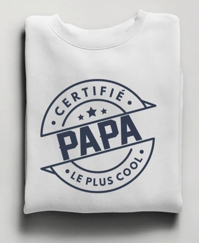 Sweat Papa le plus cool collection famille