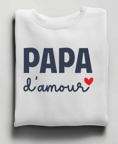 Sweat papa d'amour collection famille