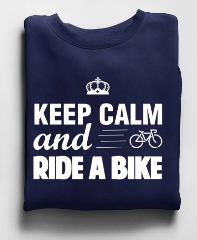 Sweat unisexe keep calm and ride a bike