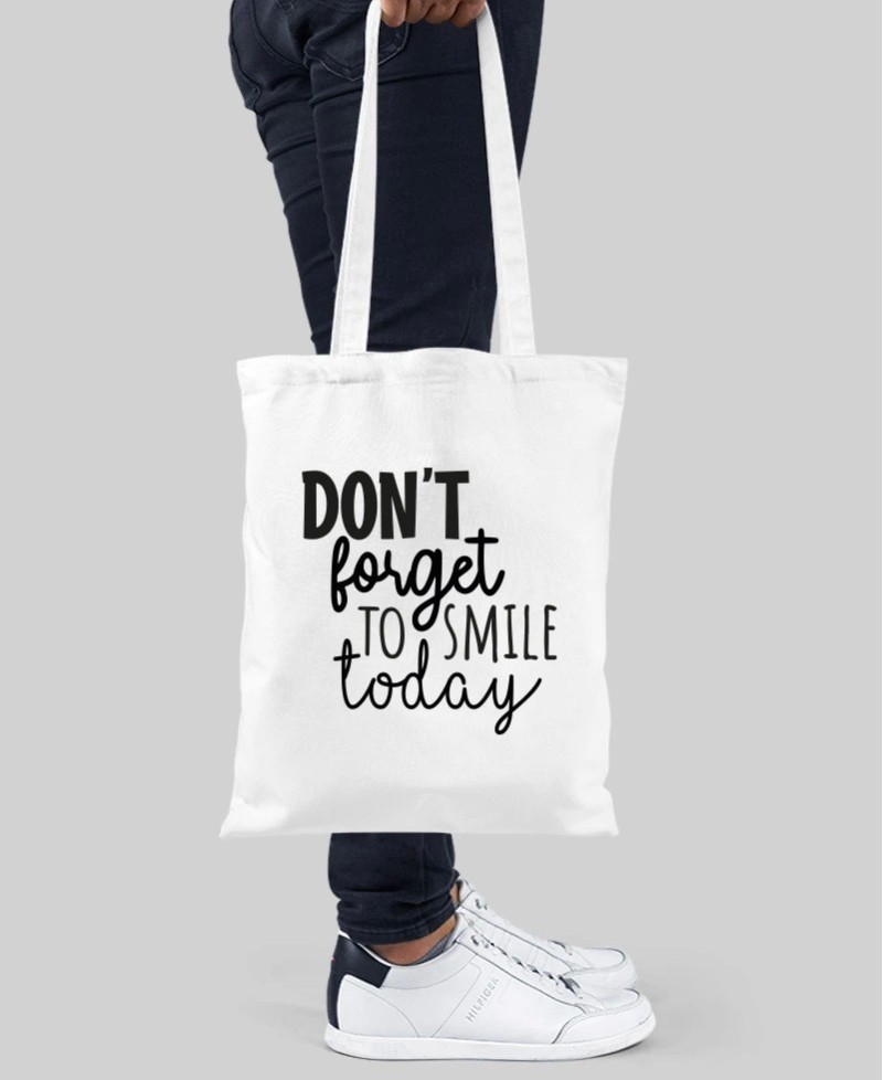 Tote Bag - Don't forget to smile
