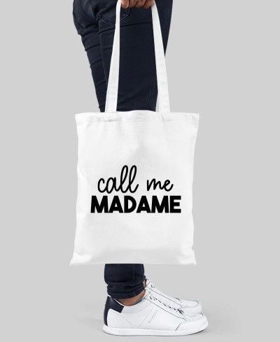 Tote bag call me madame