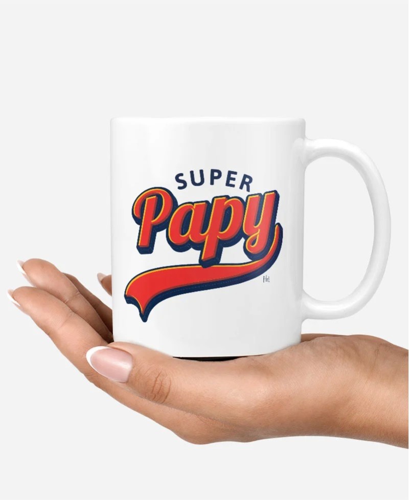 Mug Super papy - Pilou et lilou