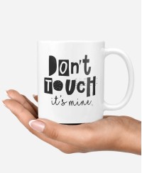 Mug Don't touch - Pilou et lilou