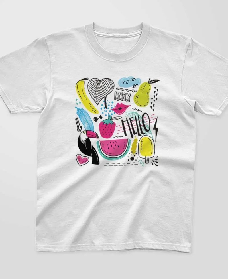 T-shirt enfant - Hello summer - Pilou et lilou