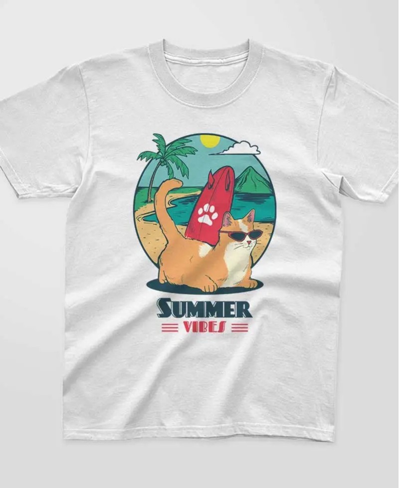 T-shirt enfant - Summer vibes - Pilou et lilou