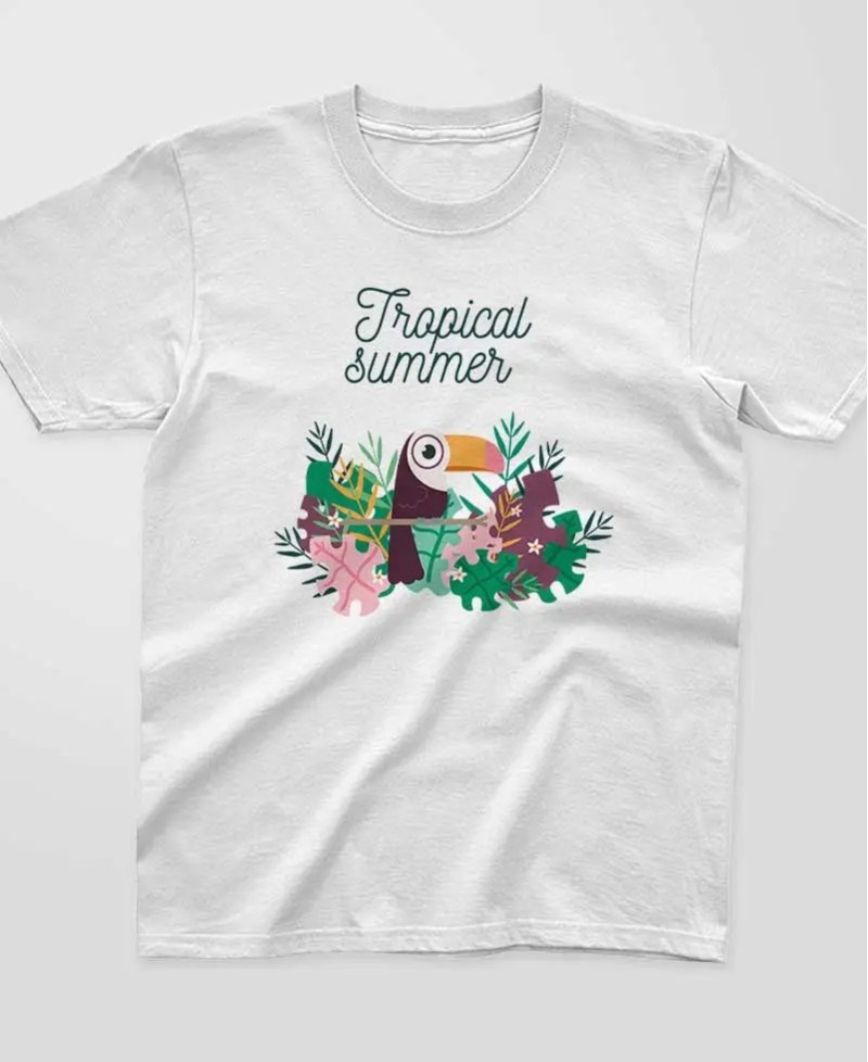 T-shirt enfant - Tropical summer - Pilou et lilou