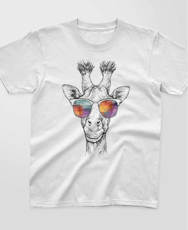 T-shirt enfant Girafe swag - Pilou et Lilou
