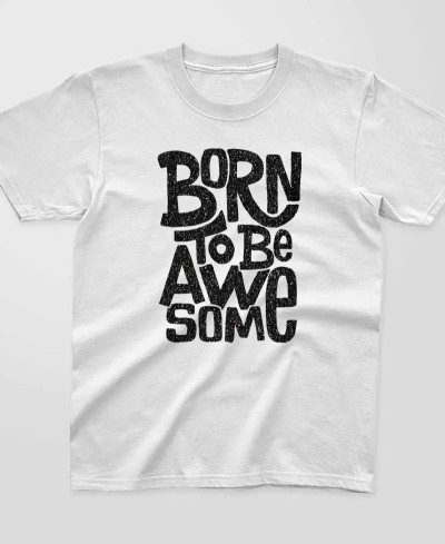 T-shirt enfant à paillettes - Born to be awesome