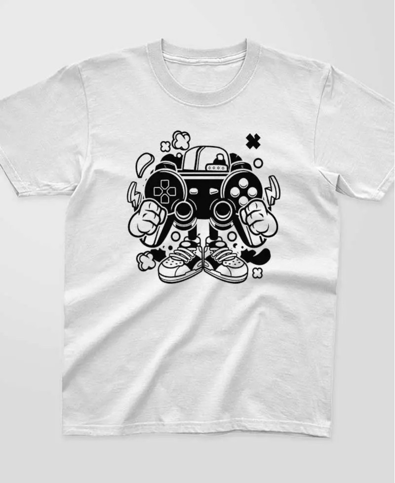 T-shirt enfant - Cartoon gamer - Pilou et lilou