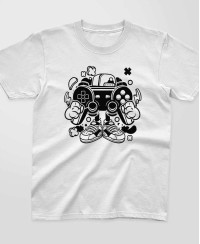 T-shirt enfant - Cartoon gamer - Pilou et lilou