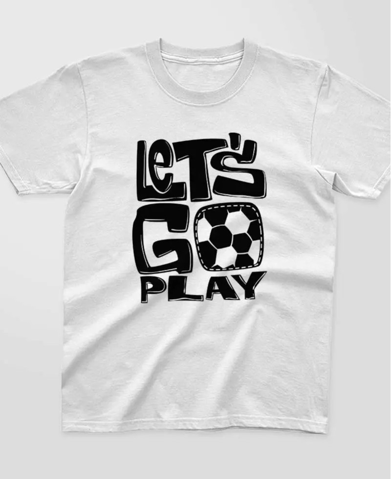 T-shirt enfant Let's play foot - Pilou et lilou
