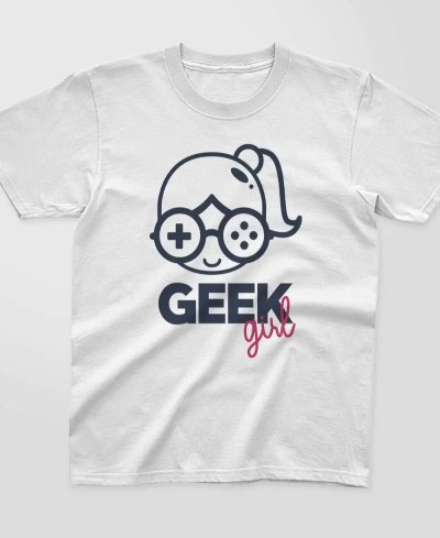 T-shirt enfant Geek Girl - Pilou et Lilou