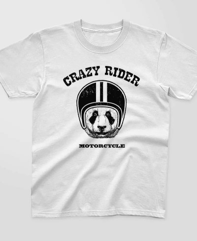 T-shirt enfant Crazy rider panda