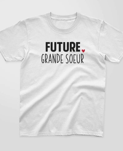 T-shirt enfant Future grande soeur | Pilou et lilou