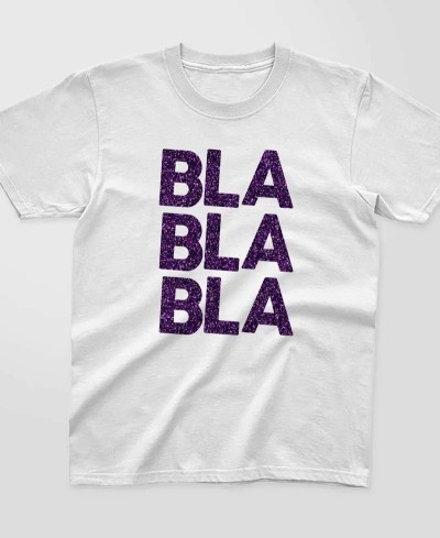 T-shirt Enfant à paillettes - Bla Bla Bla