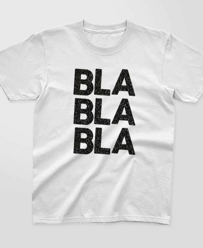 T-shirt enfant à paillettes Bla Bla Bla