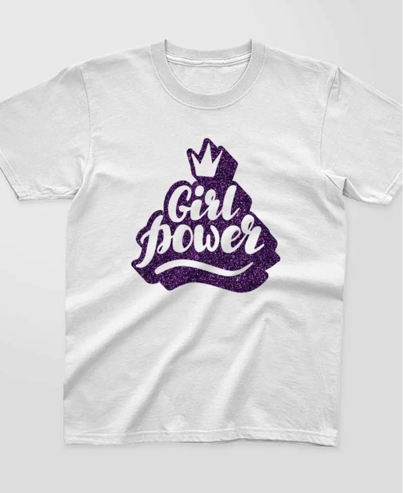 T-shirt Enfant à paillettes - Girl Power