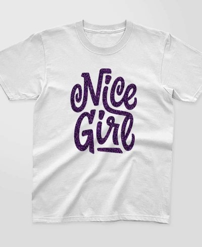 T-shirt Enfant à paillettes - Nice Girl